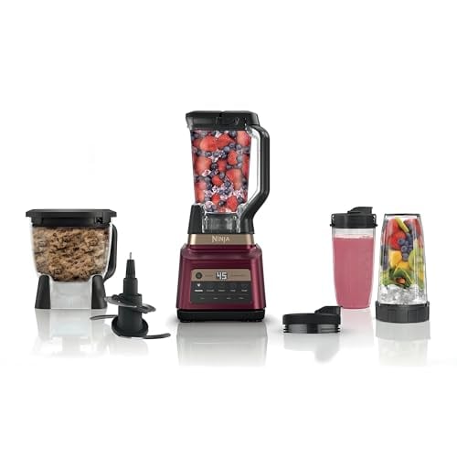 Ninja Professional Plus Kitchen System 1400W Auto-iQ Red (BN801RD1BRN)
