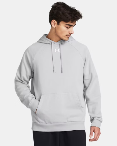 Under Armour UA Rival Fleece Men's Hoodie (Mod Gray / White)