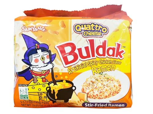 Samyang Quattro Cheese Flavor Buldak Ramen 5-Pack 5 Oz Deal
