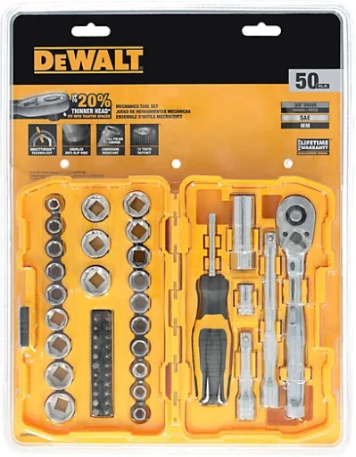 DEWALT 3/8 in. Dr 50 pc. Mech Tool Set Deal