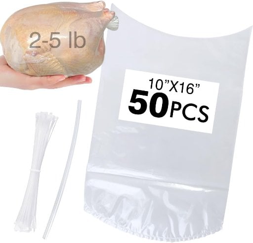 Poultry Shrink Bags, 50 Pack 10x16 Inches Deal