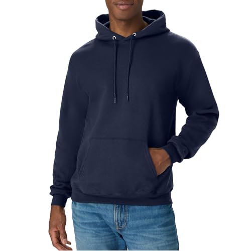 Hanes EcoSmart Fleece Hoodie Navy Deal