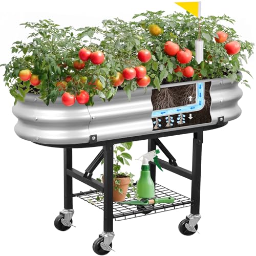 Self-Watering Raised Garden Bed with Legs, Wheels, and Foldable Stand Deal