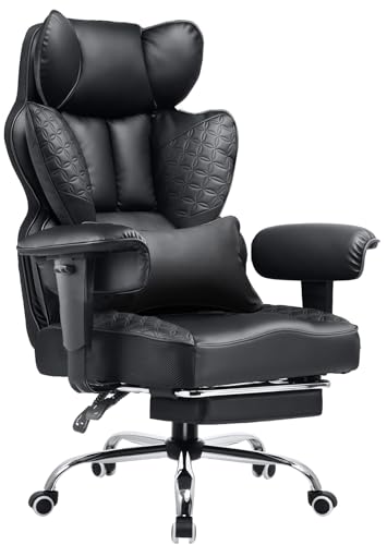 COMHOMA Big & Tall Ergonomic Gaming/Office Chair w/ Footrest