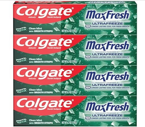 Colgate MaxFresh Toothpaste 8-Pack, 6.3 oz