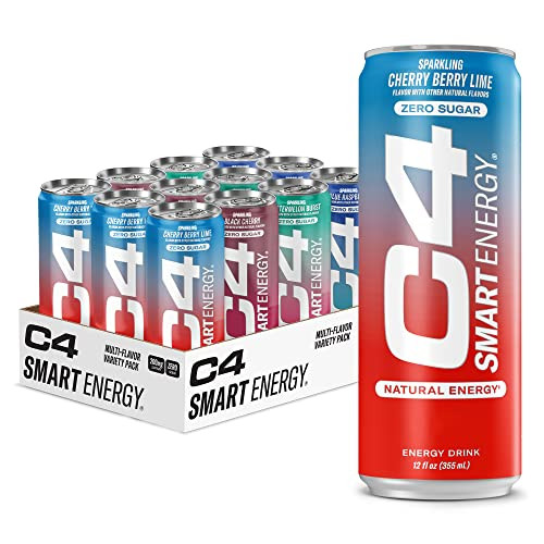 C4 Smart Energy Drinks 12-Pack (Berry Breeze Variety) Deal