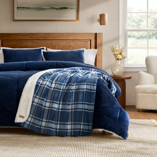 Plush and Sherpa Throw Blankets 