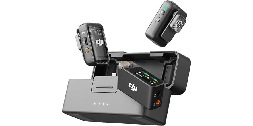 DJI Mic 2 Wireless Lavalier Microphone (2 TX + 1 RX + Charging Case) Deal