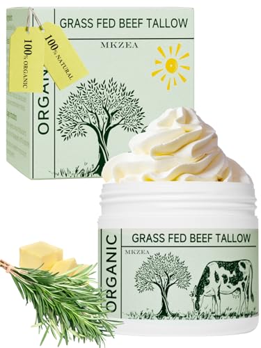 Organic Grass-Fed Beef Tallow for Face Deep Moisturizer Unscented