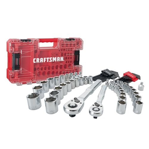 CRAFTSMAN Versastack Mechanics Tool Set, 1/4 and 3/8 Inch Drive, 71 Piece