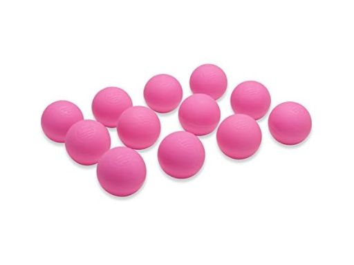 12-Pack Champion Sports Official Size Colored Lacrosse Balls (NCAA, NFHS and SEI Certified, Pink)