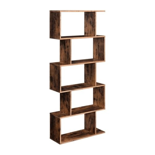 Vasagle 5-Tier Bookcase, 27.6”L x 9.4”W x 62.6”H