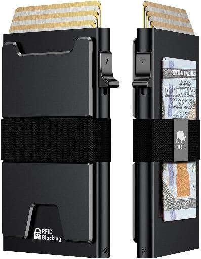 Furid Men's RFID Blocking Metal Wallet Deal