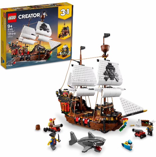 LEGO Creator 3 in 1 Pirate Ship Toy Set 31109