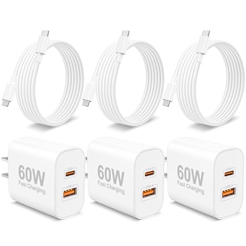 3-Pack X-EDITION 60W (40W USB-C + 20W USB) GaN iPhone USB-C Charger w/ Cables