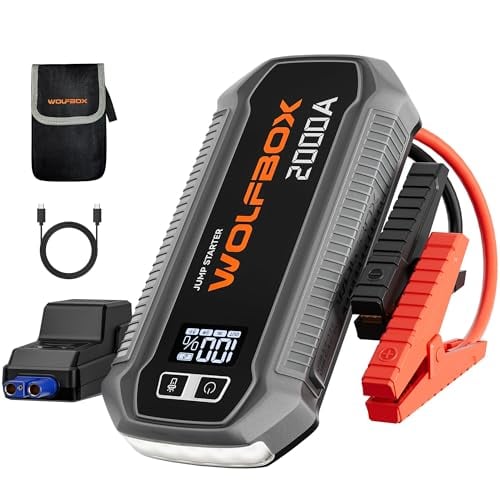 WOLFBOX 12000mAh 2000A Jump Starter w/ 30W USB-C PD & USB-A QC 3.0 Deal