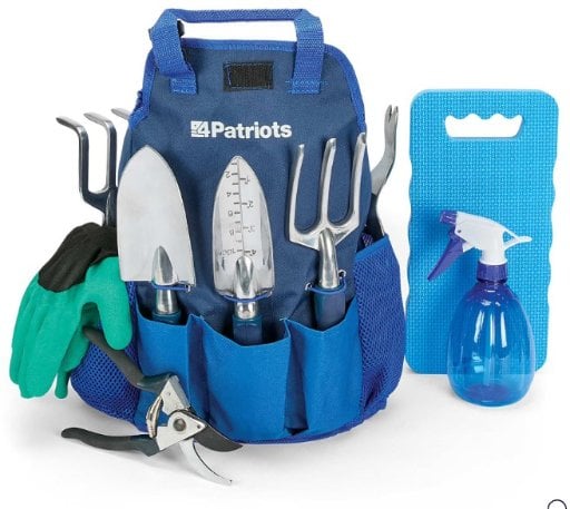 4Patriots 10-Piece Garden Tool & Storage Set Deal