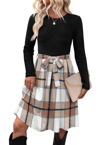 OFEEFAN Long Sleeve Dresses