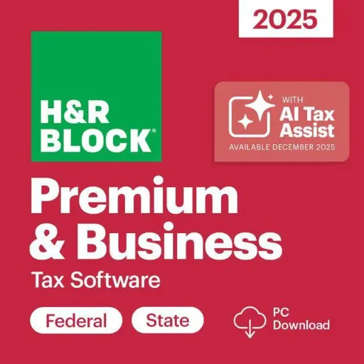 H&R Block Tax Software Premium & Business 2025, PC Only [Download]