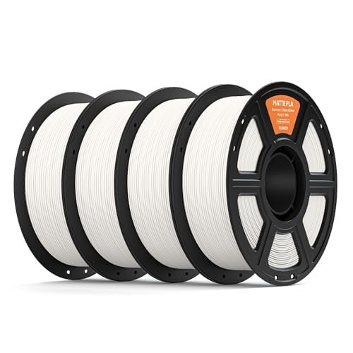 ELEGOO Matte PLA Filament 1.75mm White 4KG
