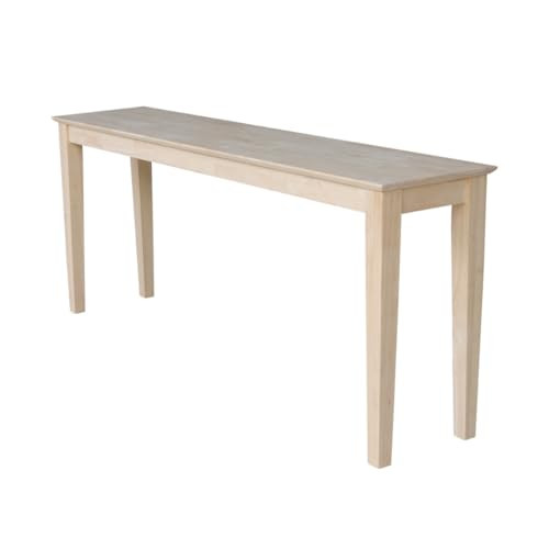 International Concepts Shaker Console Table 72-Inch Long
