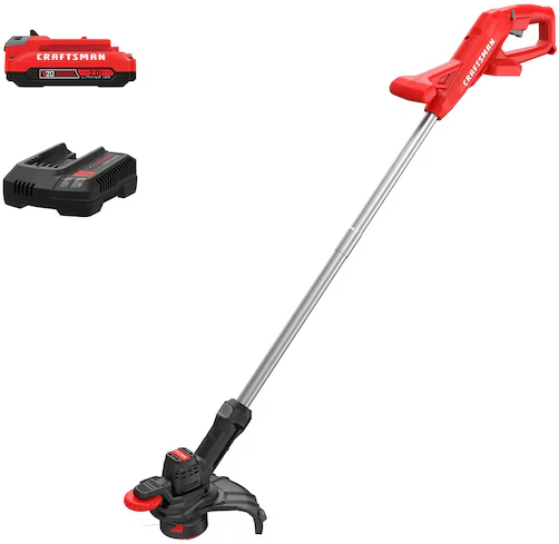 Craftsman V20 20V Max 10" Straight Shaft String Trimmer/Edger w/ 2Ah Battery & Charger Deal