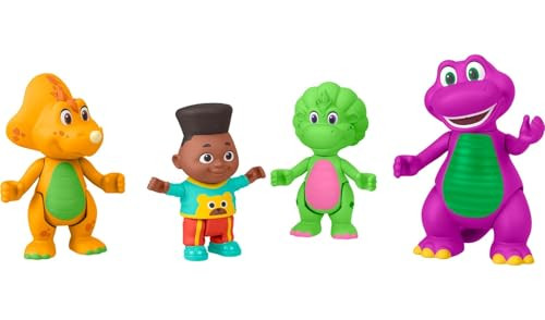 Fisher-Price Barney’s World Toddler Toys Hey Friends 4-Figure Pack