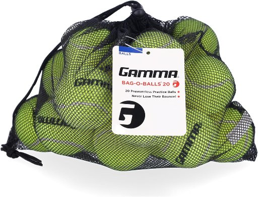 GAMMA Pressureless Tennis Balls w/ Bag 20-Count