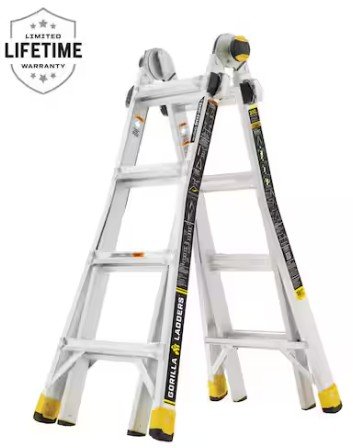 Gorilla Ladders 18 ft. Reach Aluminum Multi-Position Ladder