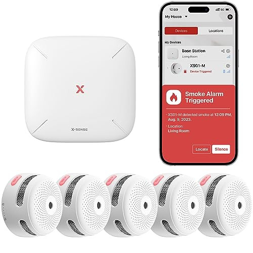 X-Sense Smart Mist Detectors with SBS50 Base Station
