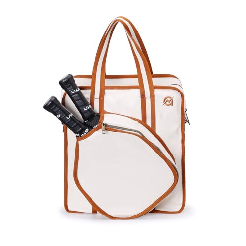 A11N Sports 14.2" Canvas Pickleball Tote Bag w/ Adjustable Strap