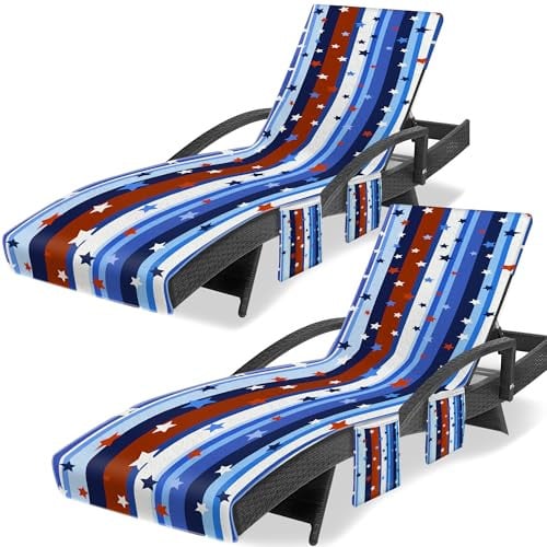 Ruikyhom Lounge Chair Cover Striped