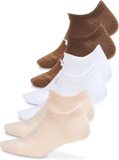 Under Armour Unisex Adult Essential No Show Socks 6-Pairs Deal