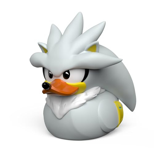 TUBBZ Silver The Hedgehog Collectible Rubber Duck Figure