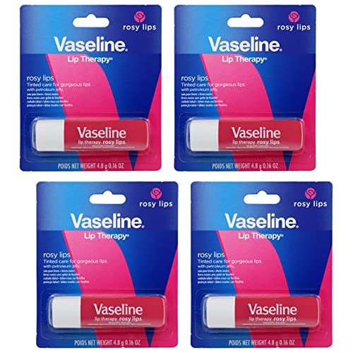 Vaseline Lip Therapy Care Rosy 4-Count Deal