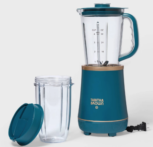 Tabitha Brown 700W Personal Blender w/ Travel Cup (Teal)