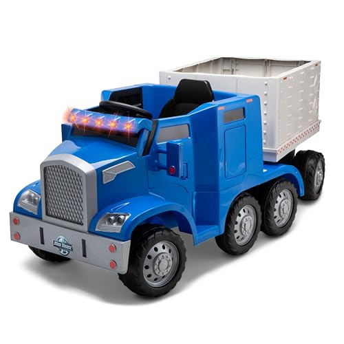 Kid Trax 12V Semi-Truck and Trailer Ride-On Toy Truck
