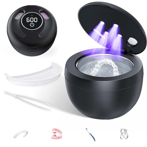Ultrasonic Retainer Cleaner 45kHz 200ML 4 Modes