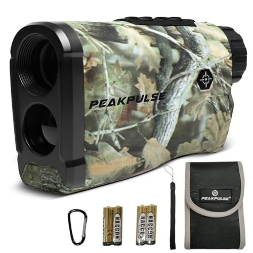 PEAKPULSE Hunting Range Finder w/ 6X Zoom & Angle Compensation 1400Yds