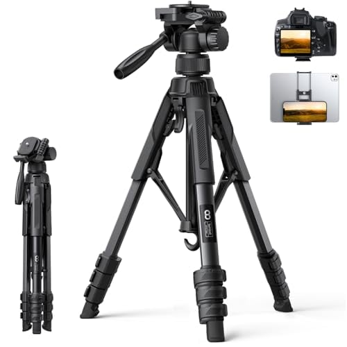 Lamicall 67" Camera Tripod with Rapid Leg Deployment