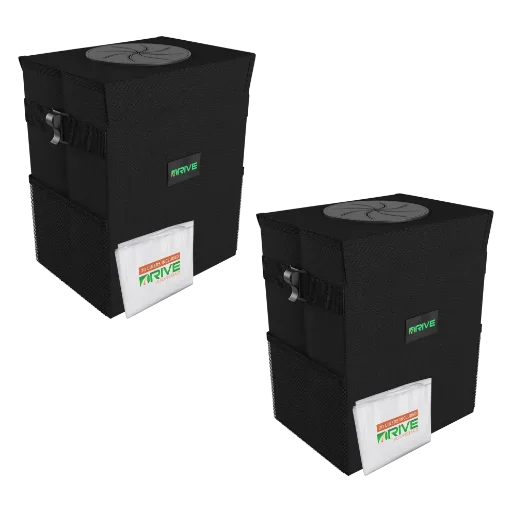 Drive Auto Collapsible Car Trash Cans 2-Pack (3.45 Gallons)