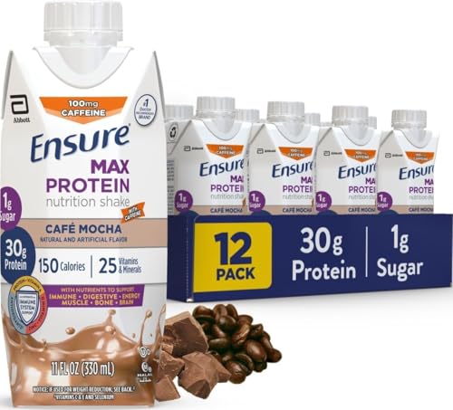 Ensure Max Protein Café Mocha Shake 12-Pack (30g Protein) Deal