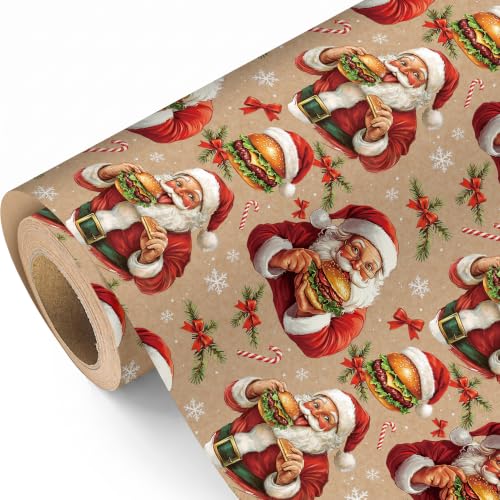 Funny Christmas Wrapping Paper Roll
