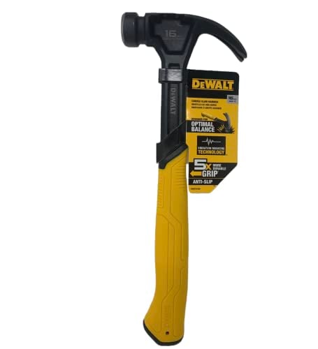 DeWALT Smooth Face 16-Oz Curve Claw Hammer w/ Steel Handle