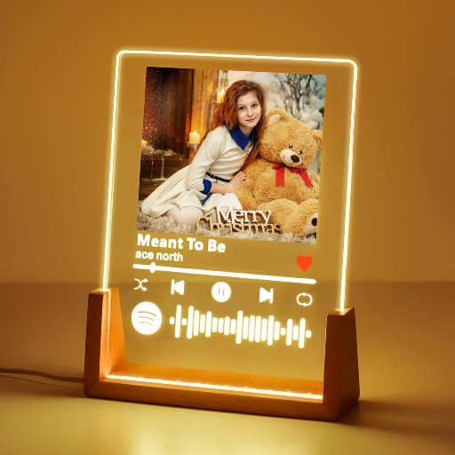Custom Photo & Music Night Light