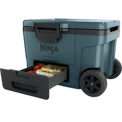 45-Quart Ninja FrostVault Dry Zone Heavy Duty Cooler w/ All-Terrain Wheels