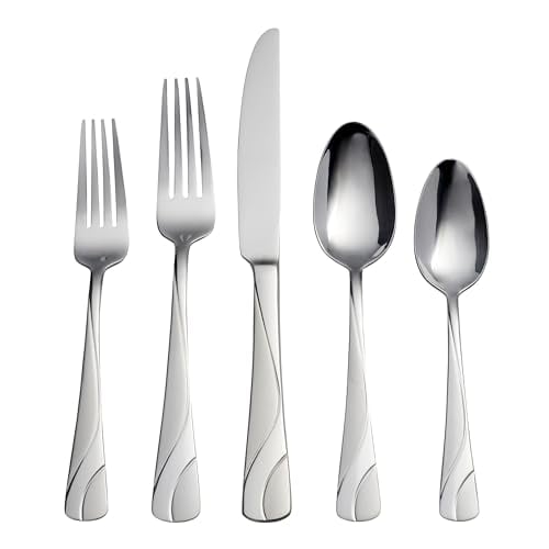Oneida River 20 Piece Everyday Flatware Set, Service for 4, 18/0 Stainless Steel