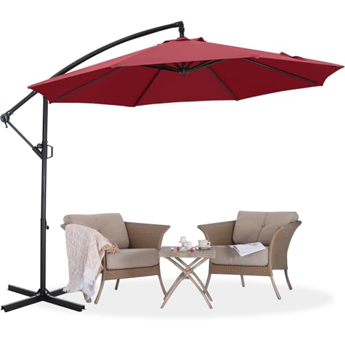 ABCCANOPY 10FT Cantilever Outdoor Patio Umbrella Deal