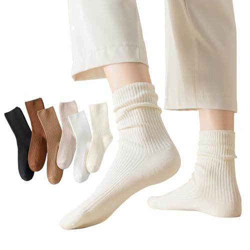 Flydo Women's Crew Socks 6-Pack