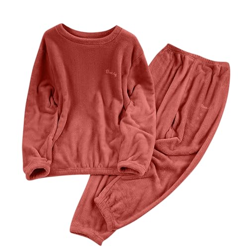 2 Piece Fleece Pullover and Pants Sleepwear Set